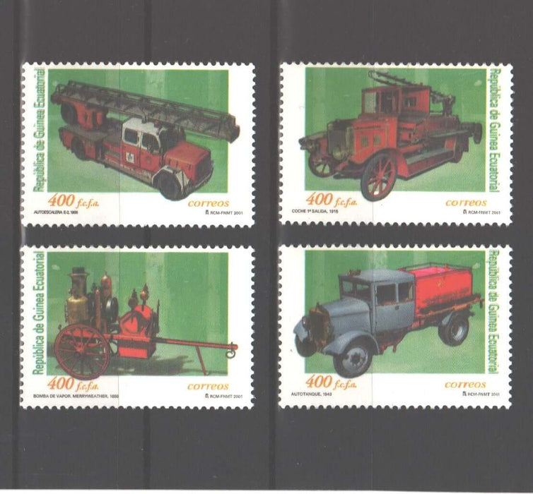 Equatorial Guinea 2001 Fire Trucks c.v. 12.00$ - (TIP A)