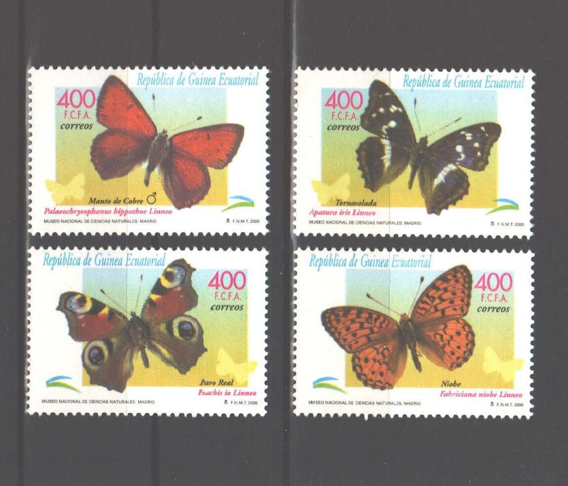 Equatorial Guinea 2000 Fauna Butterflies c.v. 12.00$ - (TIP A)