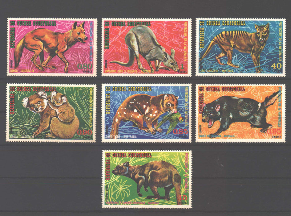 Equatorial Guinea 1977 Australian Animals - (TIP B)