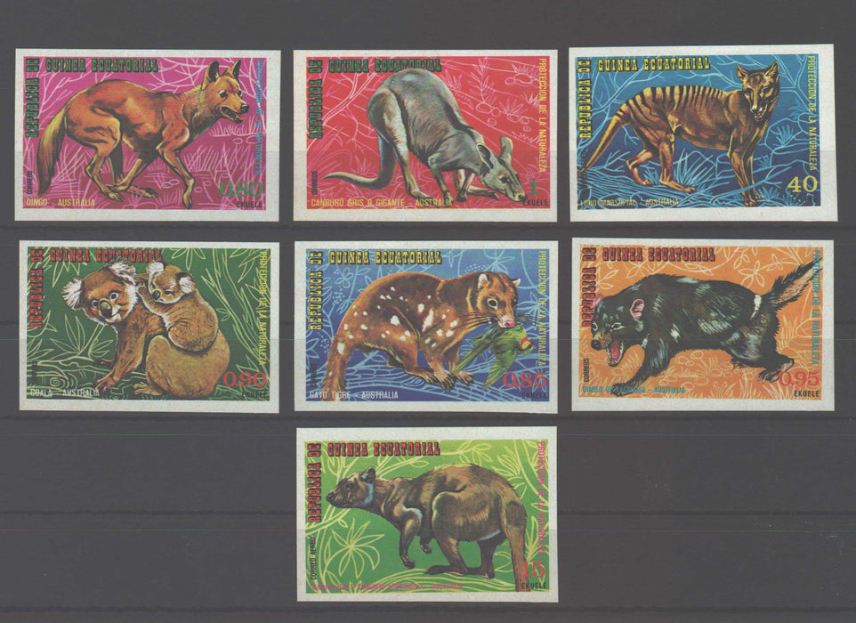 Equatorial Guinea 1977 Australian Animals imperforated - (TIP B)