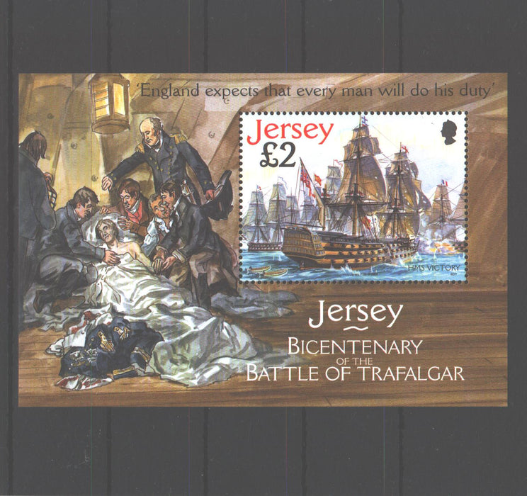 Jersey 2005 Battle of Trafalgar Bicentenary cv. 8.00$ (TIP A)