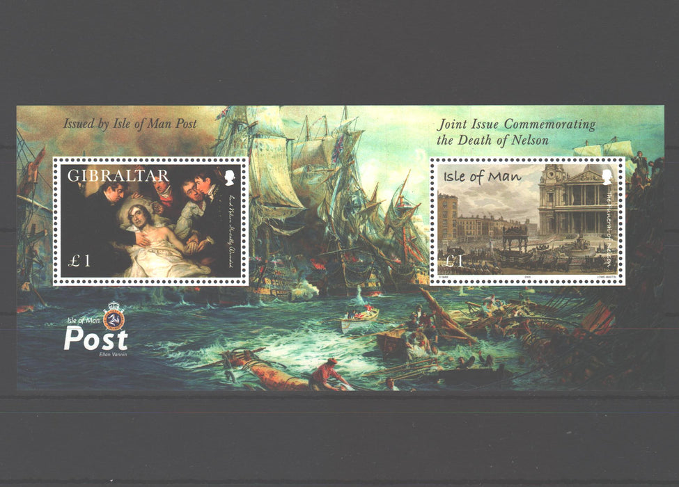 Isle of Man 2005 Battle of Trafalgar Bicentenary cv. 8$ (TIP A)