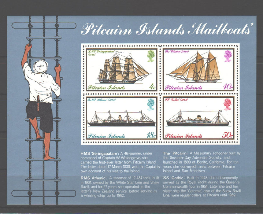 Pitcairn Island 1975 Mailboats cv. 14.00$ (TIP A)