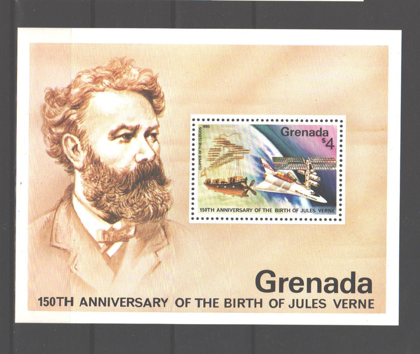 Grenada 1978 Jules Verne 150th Anniversary cv. 2.25$ (TIP A)