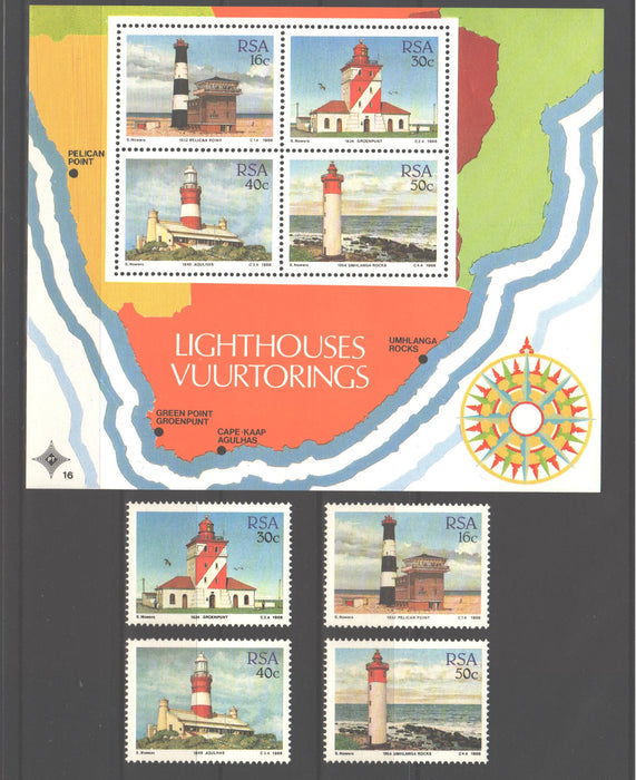 South Africa 1988 Lighthouses cv. 12.50$ (TIP A)