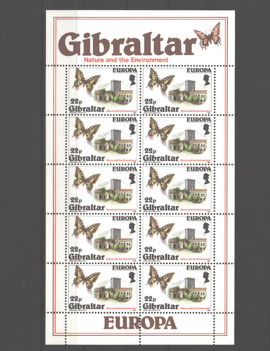 Gibraltar 1986 Nature Environment EUROPA cv. 25.00$ (TIP C)