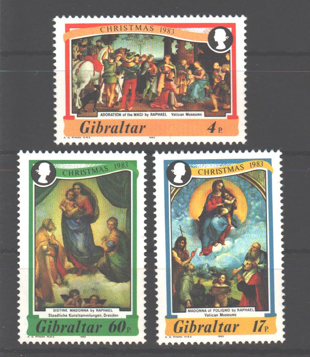 Gibraltar 1983 Christmas cv. 3.20$ (TIP A)