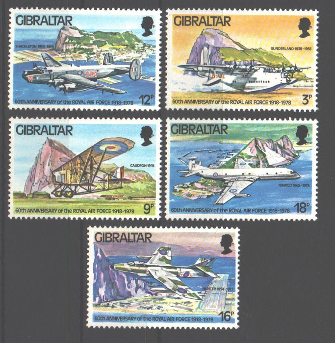 Gibraltar 1978 Royal Air Force 60th Anniversary cv. 2.20$ (TIP A)