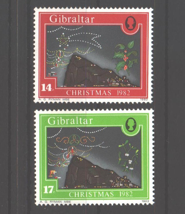 Gibraltar 1982 Christmas cv. 0.70$ (TIP A)