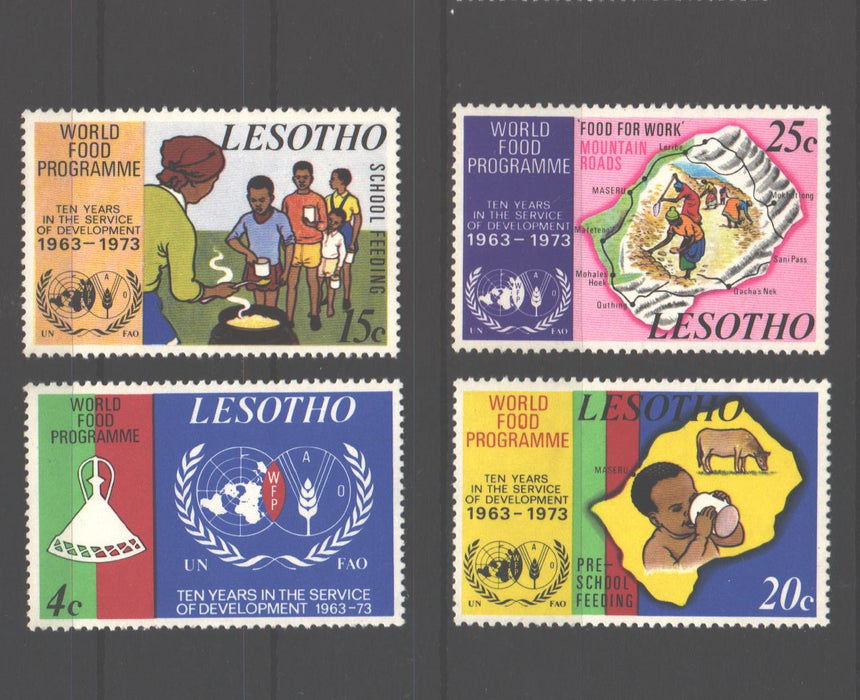 Lesotho 1973 World Food Program 10th Anniversary cv. 1.00$ (TIP A)