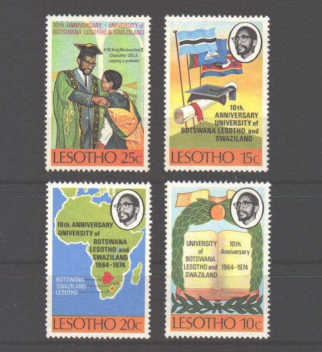 Lesotho 1974 University of Botswana 10th Anniversary cv. 1.00$ (TIP A)