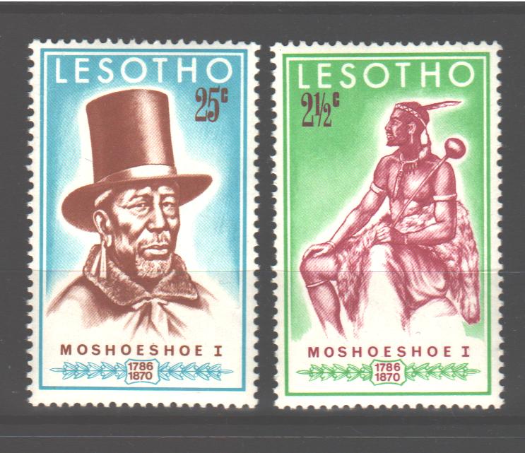 Lesotho 1970 Centenary of death of Mashoeshoe cv. 0.50$ (TIP A)