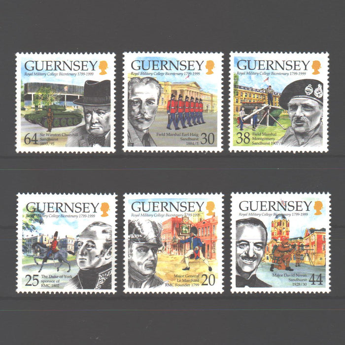 Guernsey 1999 Royal Military Academy Bicentenary cv. 8.80$ (TIP A)