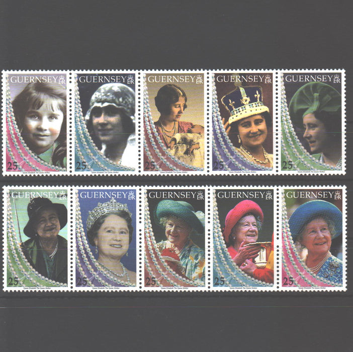 Guernsey 1999 Queen Elizabeth The Queen Mother cv. 10.00$ (TIP A)
