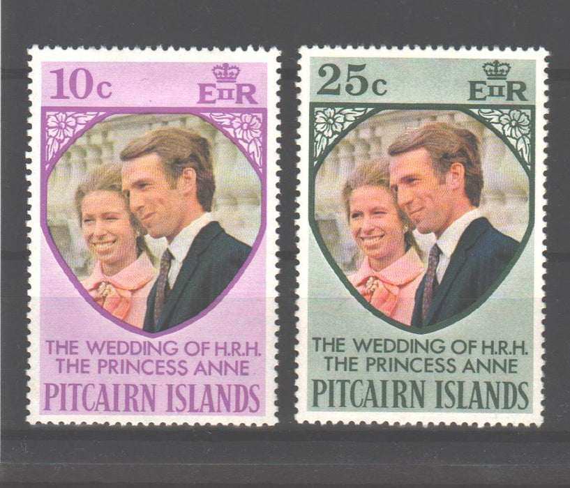 Pitcairn Islands 1973 Princess Anne Wedding Issue cv. 1.20$ (TIP A)