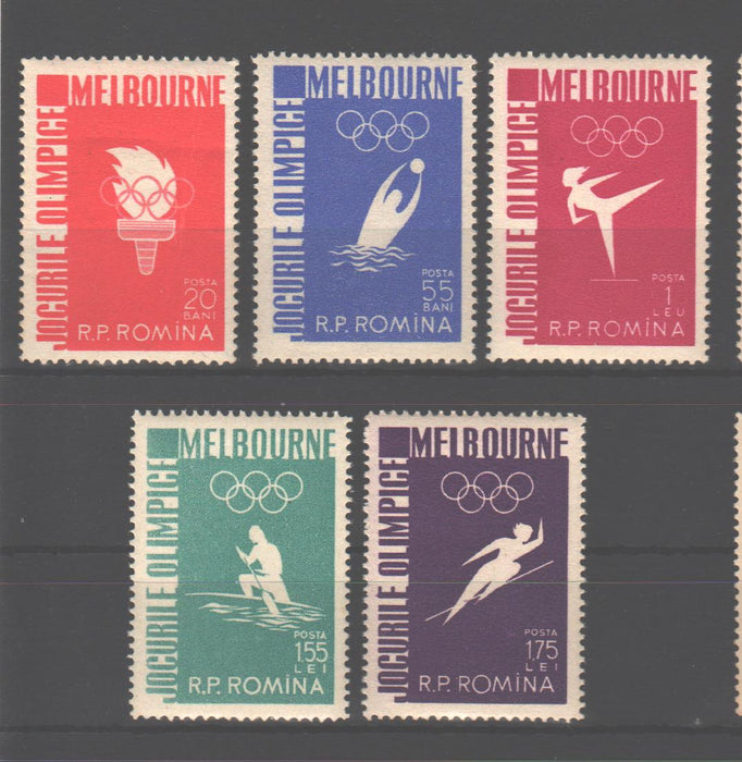 Romania 1956 Jocurile olimpice Melbourne (TIP B)