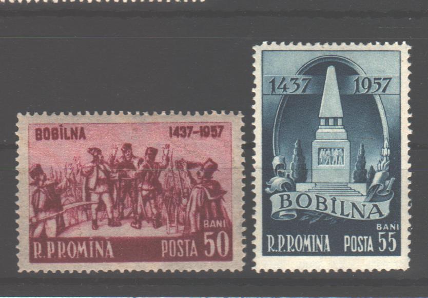 Romania 1957 520 de ani de la rascoala de la Bobilna (TIP A)