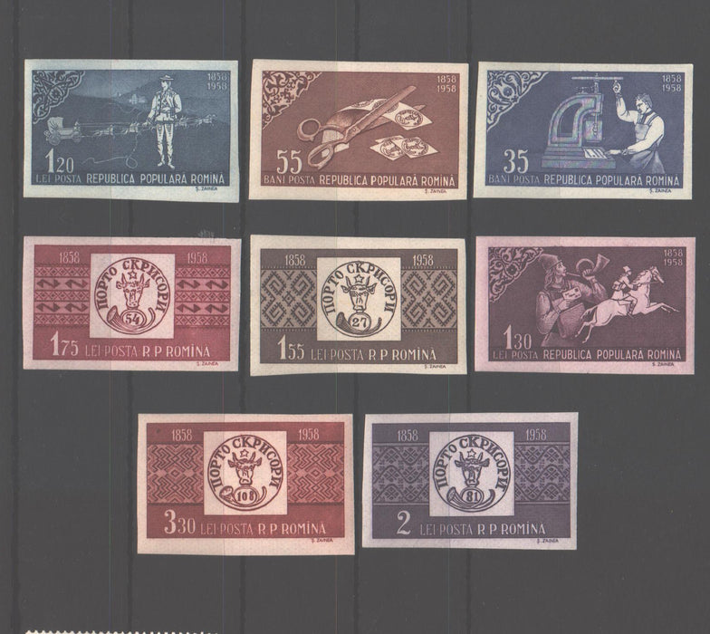 Romania 1958 Centenarul marcii postale romanesti nedantelat (TIP C)