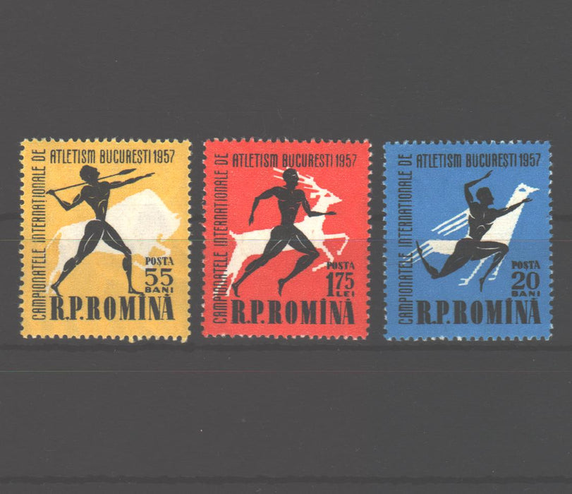 Romania 1957 Campionatele internationale de atletism - Bucuresti (TIP A)
