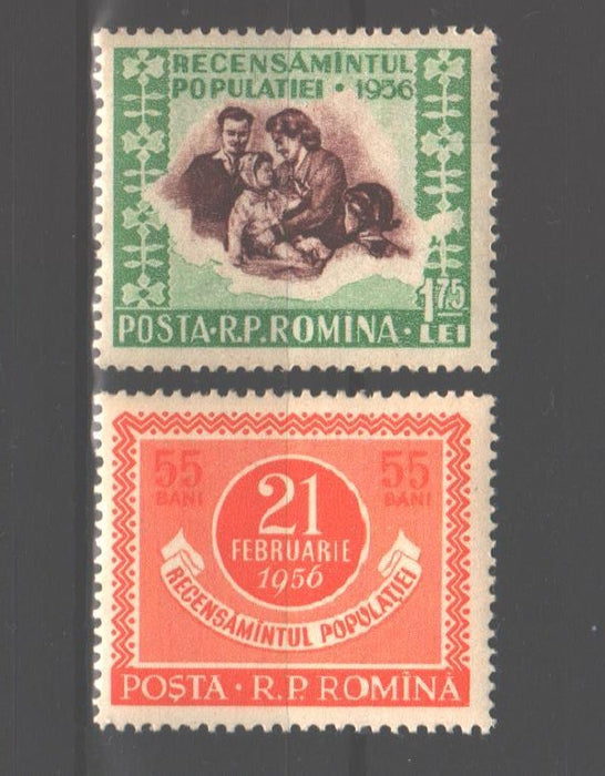 Romania 1956 Recensamantul (TIP A)