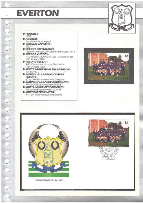 Sport Soccer set FDC Premier League - (TIP F)