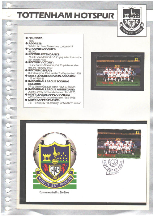 Sport Soccer set FDC Premier League - (TIP F)