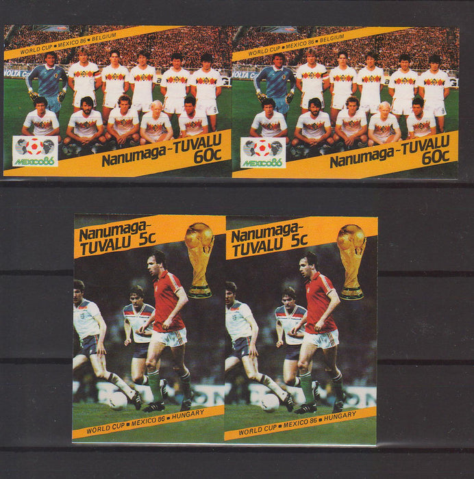 Tuvalu Nanumaga 1986 Sport World Cup Soccer MEXICO imperf. unissued - (TIP A)