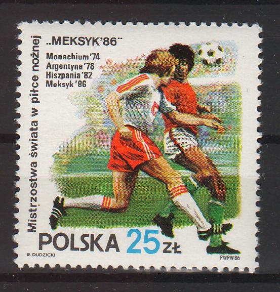 Poland 1986 Sport World Cup Soccer MEXICO cv. 0.50$ (TIP A)