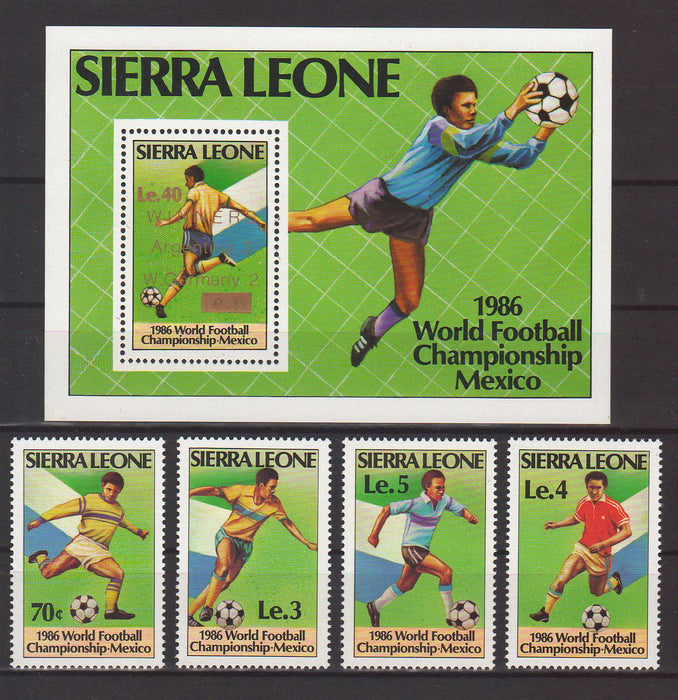 Sierra Leone 1986 World Cup Soccer MEXICO cv. 12.00$ (TIP A)