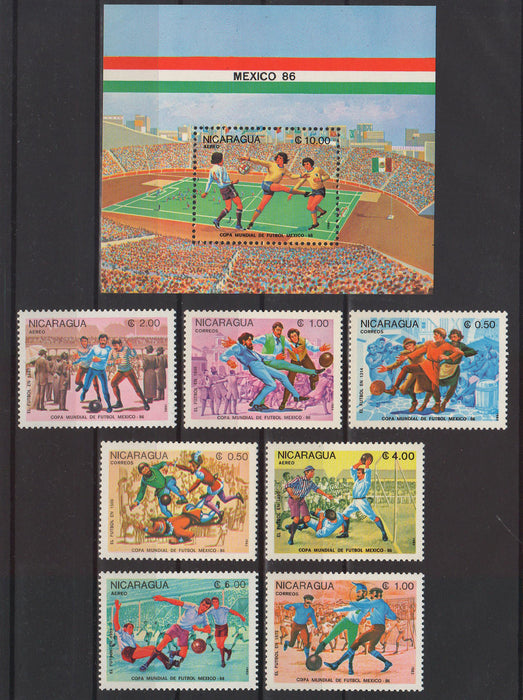Nicaragua 1985 World Cup Soccer MEXICO 86 cv. 4.25$ (TIP A)