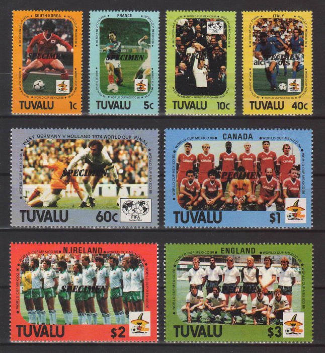 Tuvalu 1986 World Cup Soccer MEXICO Specimen cv. 15.00$ (TIP A)