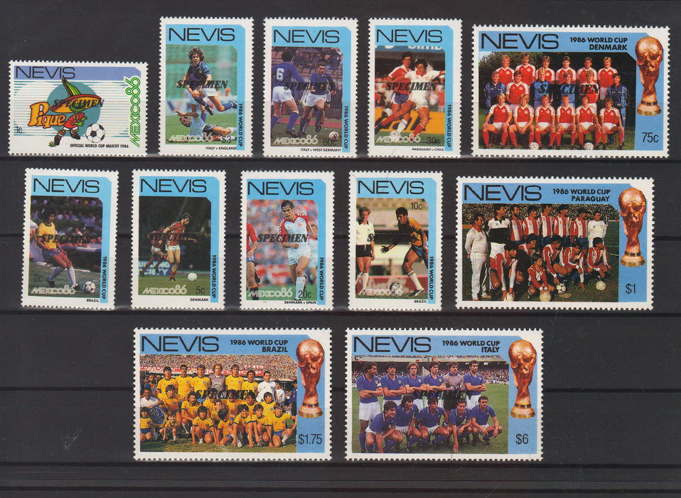Nevis 1986 World Cup Soccer MEXICO cv. 7.65$ (TIP A)