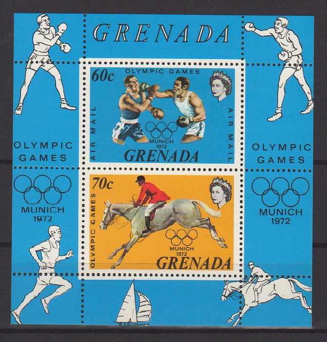 Grenada 1972 Olympic Games Munich sheet cv. 1.5$ (TIP A)