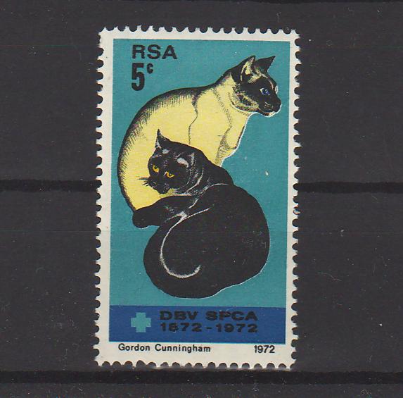 South Africa 1972 Cats Centenary of the SPCA cv. 1.50$ (TIP A)