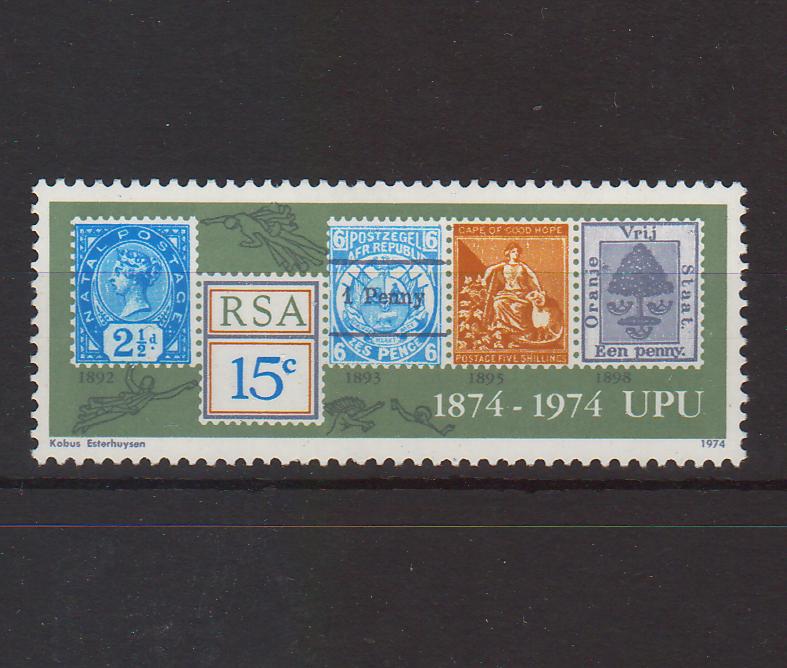 South Africa 1974 Centenary of UPU cv. 0.75$ (TIP A)