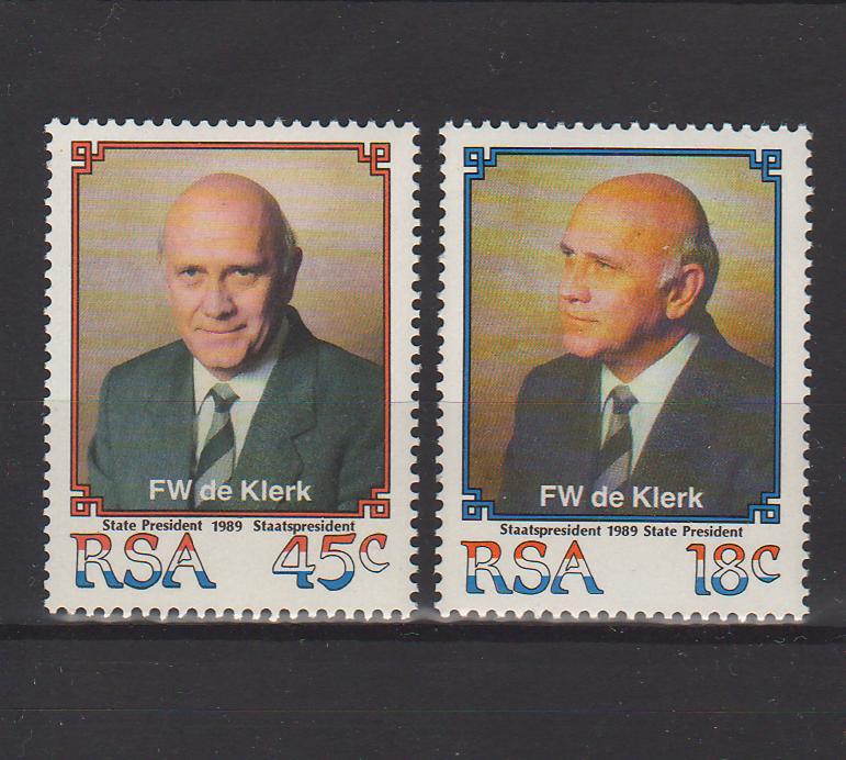 South Africa 1989 Election of President Frederik Willem de Klerk cv. 1.40$ (TIP A)