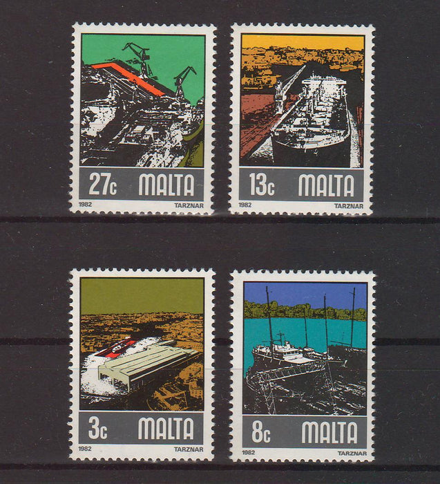 Malta 1982 Tarznar Shipyards 2.50$ (TIP A)