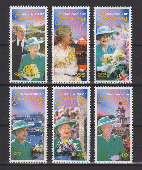 Guernsey 2002 Reign of Queen Elizabeth 50th Anniversary 9.10$ (TIP A)