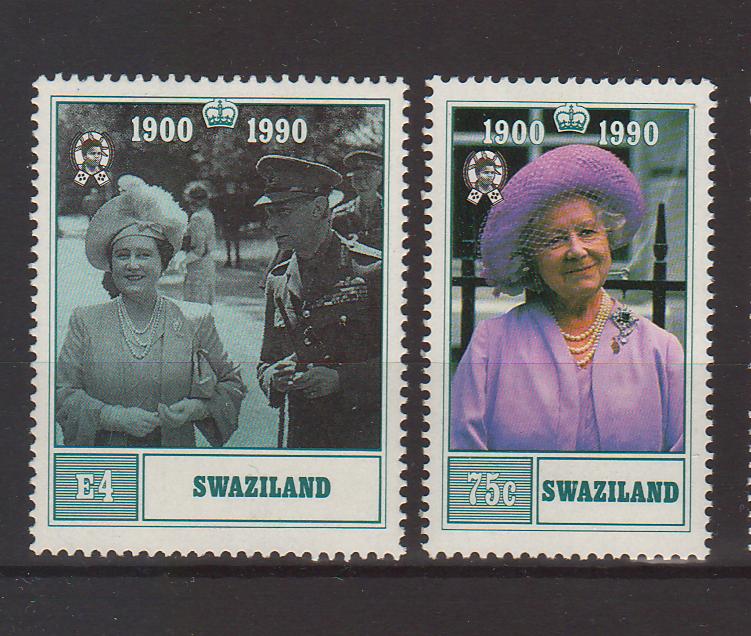 Swaziland 1990 Queen Mother 90th Birthday 4.20$ (TIP A)