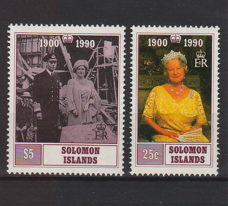 Solomon Islands 1990 Queen Mother 90th Birthday 6.50$ (TIP A)