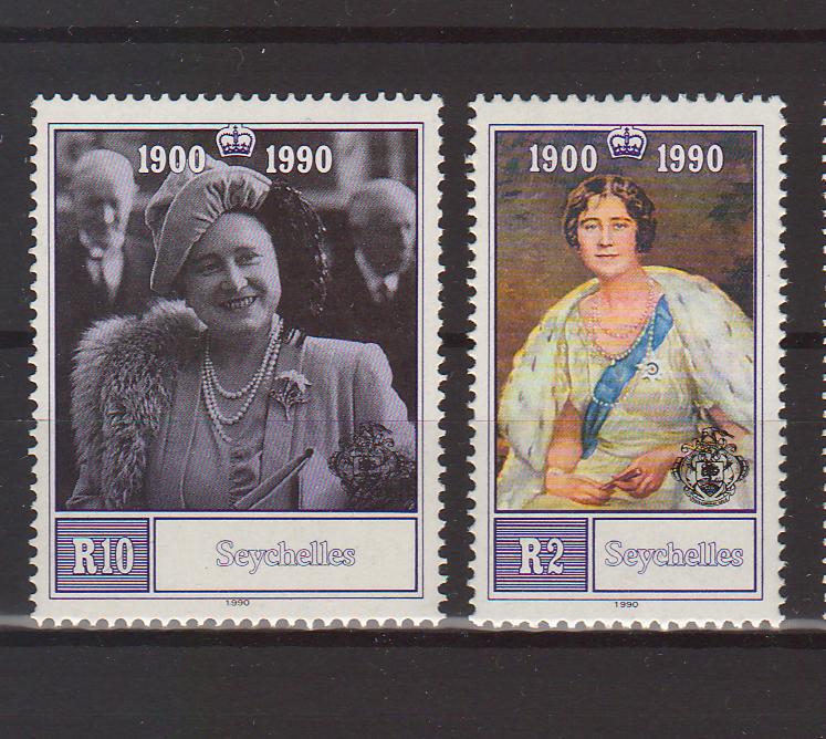 Seychelles 1990 Queen Mother 90th Birthday 7.00$ (TIP A)