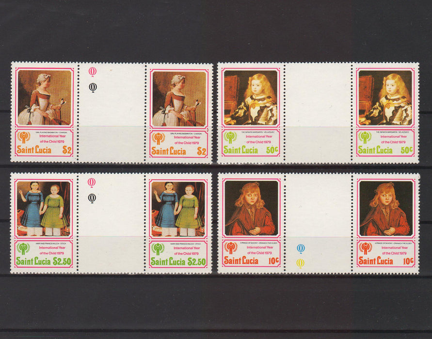 St. Lucia 1979 International Year of Child pair 3.00$ (TIP A)