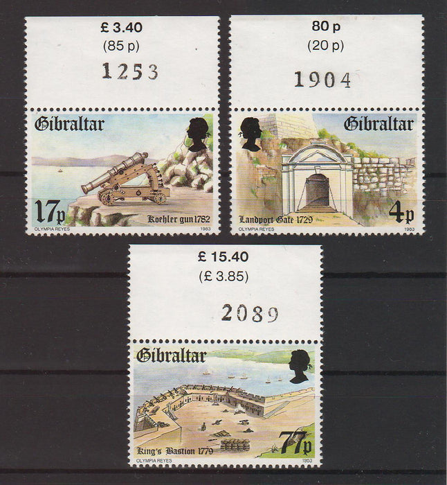 Gibraltar 1983 Fortresses 2.20$ (TIP A)