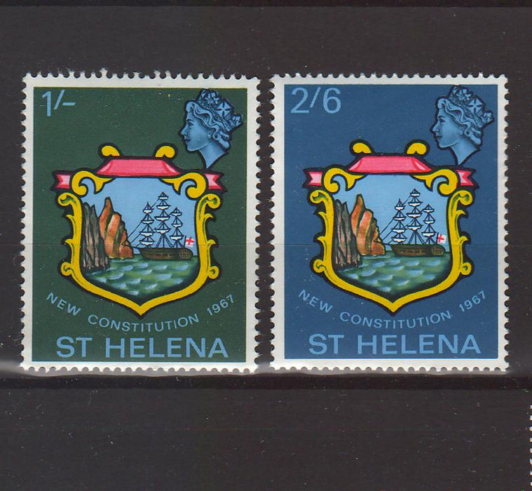 St. Helena 1967 Badge of St. Helena New Constitution cv. 1.00$ (TIP A)