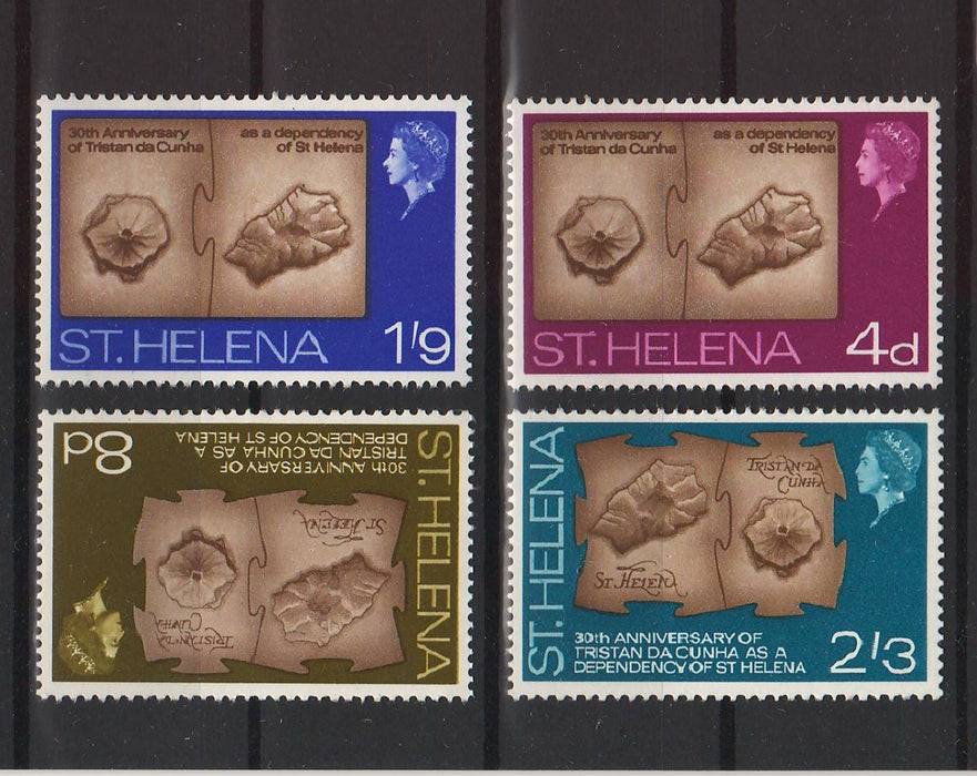 St. Helena 1968 30th Anniversary of Tristan da Cunha  as a Dependency of St. Helena cv. 1.00$ (TIP A)