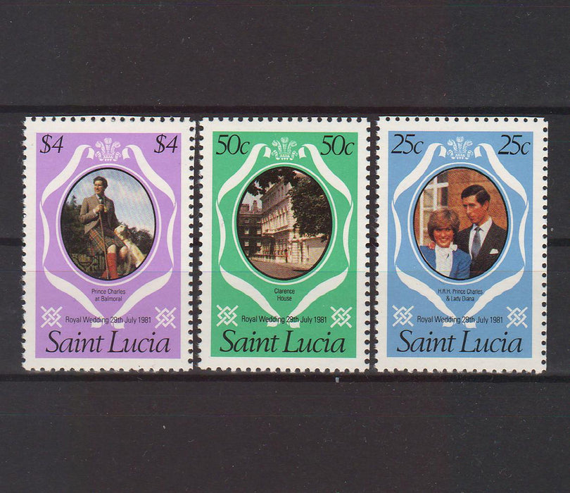 St. Lucia 1981 Royal Wedding cv. 1.00$ (TIP A)