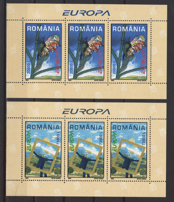 Romania 2003 EUROPA - blocuri x4 (TIP C)
