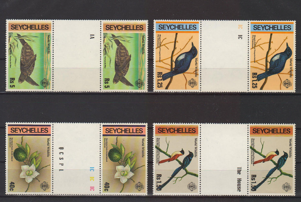Seychelles 1978 Birds WWF pairs c.v. 15.00$ - (TIP A)