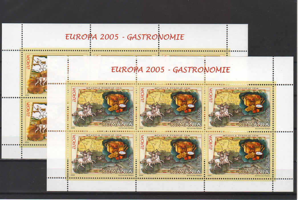 Romania 2005 EUROPA - Gastronomie coli de 6 timbre (TIP C)
