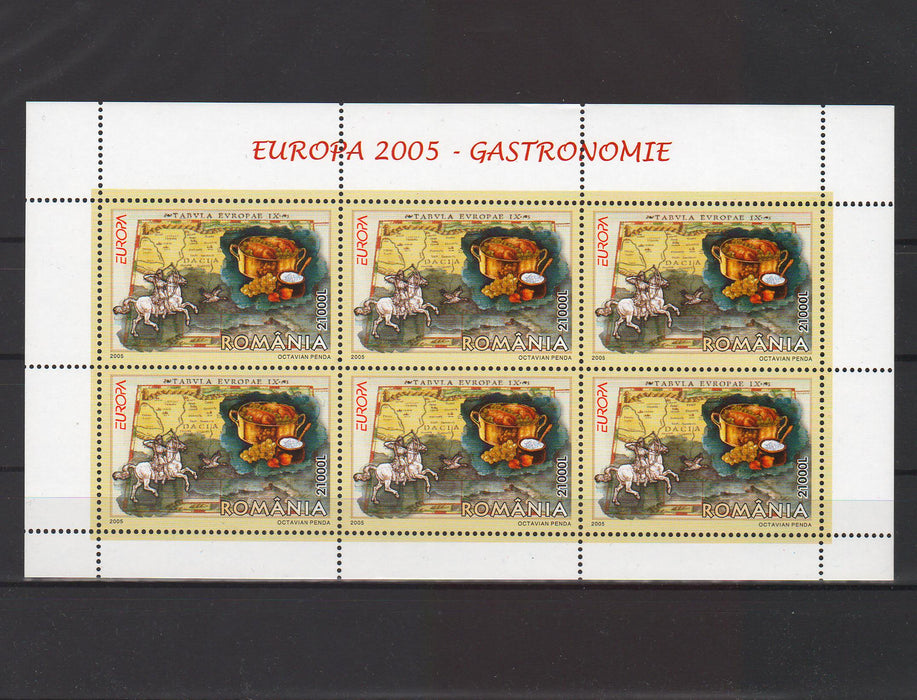 Romania 2005 EUROPA - Gastronomie coli de 6 timbre (TIP C)